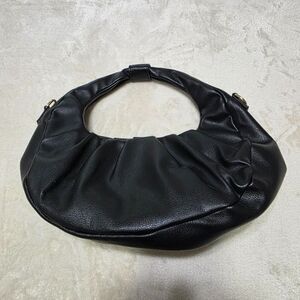 Scoop Black Gold Accents Women's Crescent Crossbody Bag Small Includes Strap